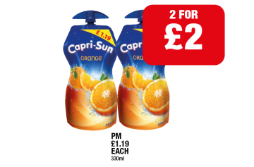 Capri-Sun - 2 for £2 at Family Shopper