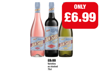 Jam Shed Rosé, Tempranillo, Chardonnay - Now Only £6.99 at Family Shopper