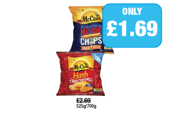 McCain Home Chips, Hash Browns - Now Only £1.69 at Family Shopper