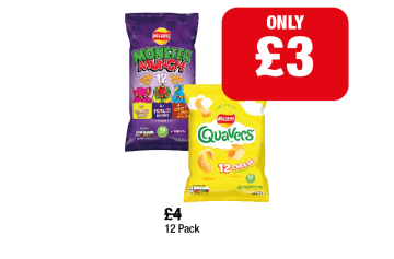 Quavers, Monster Munch Variety Pack - Now Only £3 at Family Shopper