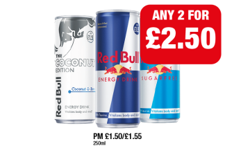 Red Bull, Sugarfree, Coconut Edition - Any 2 for £2 at Family Shopper