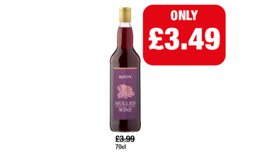 Royd's Mulled Wine - Now Only £3.49 at Family Shopper