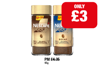 Nescafe Gold, Decaf - Now Only £3 at Family Shopper