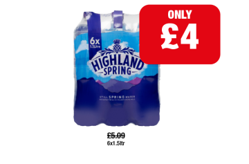 Highland Springs Water - Now Only £4 at Family Shopper