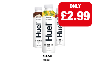 Huel Iced Coffee, Banana, Strawberries & Cream - Now Only £2.99 at Family Shopper