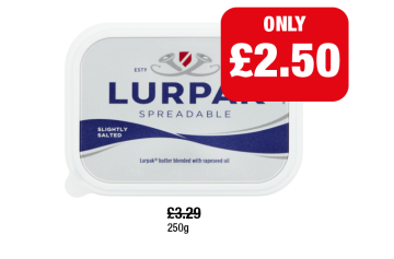 Lurpak - Now Only £2.50 at Family Shopper