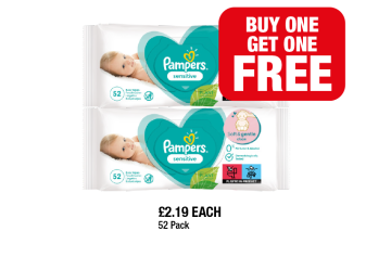 Pampers Sensitive - Buy 1 Get 1 FREE at Family Shopper