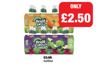 Fruit Shoot Orange, Apple & Blackcurrant - Now Only £2.50 each at Family Shopper