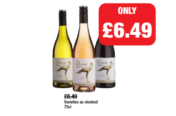 Secretary Bird Sauvignon Blanc, Rosé, Merlot - Now Only £6.49 each at Family Shopper