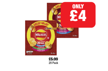 Walkers Variety Pack Meaty, Classic - Now Only £4 each at Family Shopper