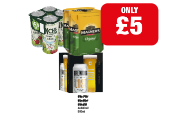 Magners, Inch's, Brewdog Lost - Now Only £5 each at Family Shopper