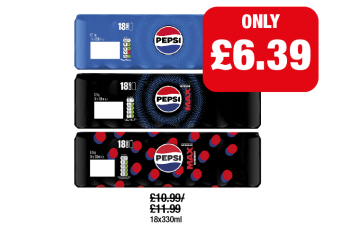 Pepsi, Max, Cherry Max - Now Only £6.39 each at Family Shopper