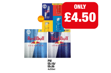 Red Bull, Sugarfree, Variety Pack - Now Only £4.50 each at Family Shopper