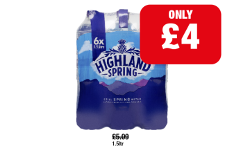 Highland Spring Pack - Now Only £4 at Family Shopper