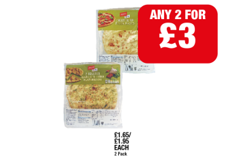 Jack's Pizza Base, Garlic & Herb Flatbread - Any 2 for £3 at Family Shopper