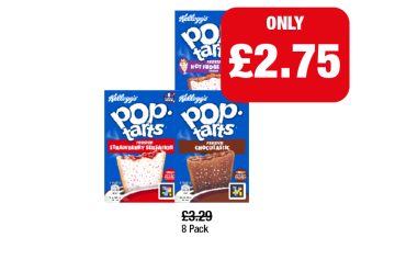 Pop Tarts Frosted Hot Fudge Sundae, Strawberry Sensation, Choctastic - Now Only £2.75 at Family Shopper