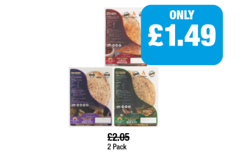 Clay Oven Naan Breads Spicy, Plain, Garlic & Coriander - Now Only £1.49 at Family Shopper