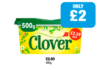 Clover - Now Only £2 at Family Shopper