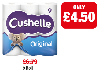 Cushelle Original Toilet Tissue - Was £6.79 - Now only £4.50 at Family Shopper