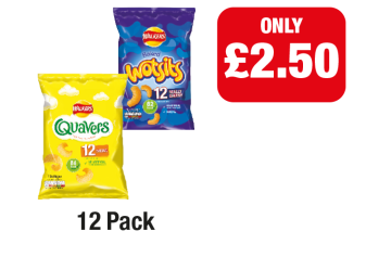 Walkers Wotsits Really Cheesy, Quavers Cheese - Now only £2.50 each at Family Shopper