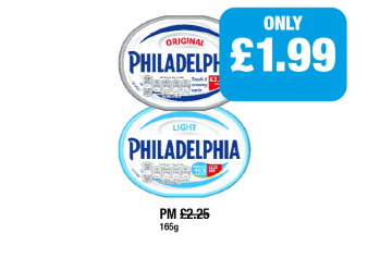 Philadelphia Original, Light - Now Only £1.99 at Family Shopper
